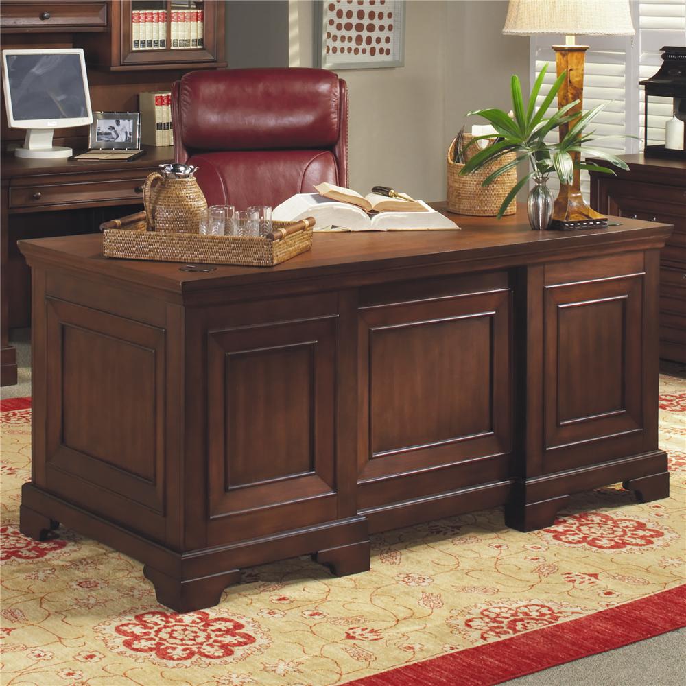 Richmond I40 303 66 Inch Double Pedestal Executive Desk Sadler s